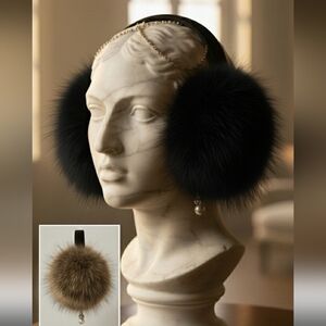 Brand new rabbit fur velvet ear muffs various colours
